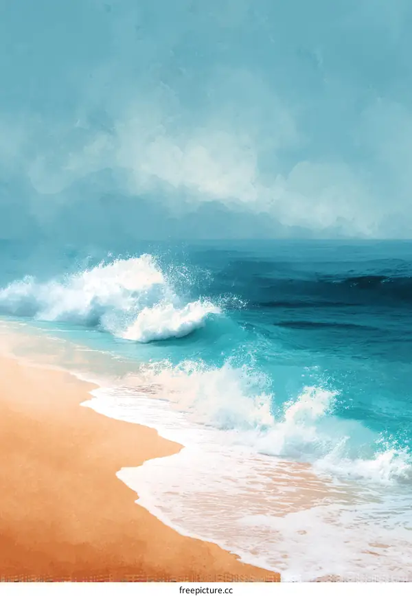 Coastal Seascape Painting