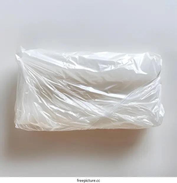 Transparent plastic bag