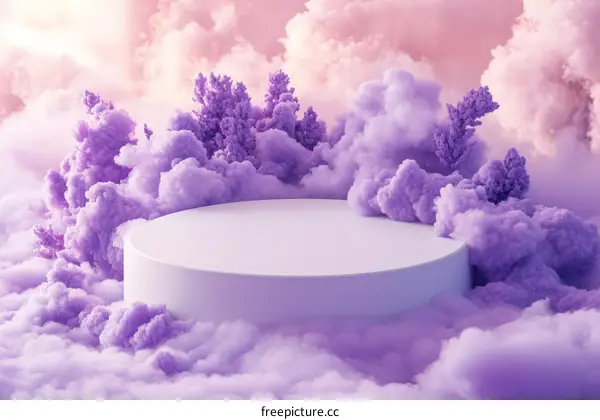 Pastel Clouds Abstract Product Display