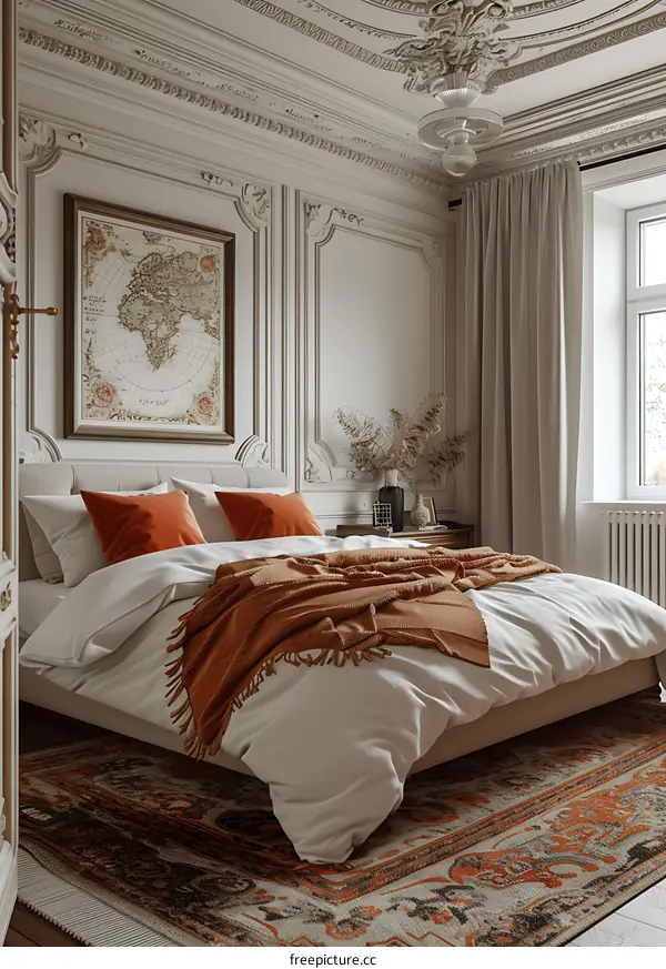 European-style retro bedroom