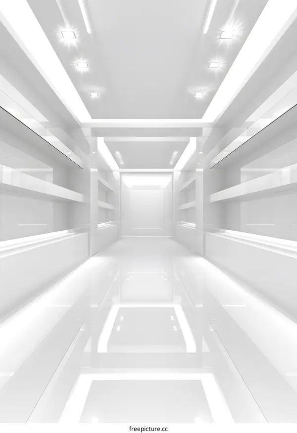 White Empty Room Interior Design