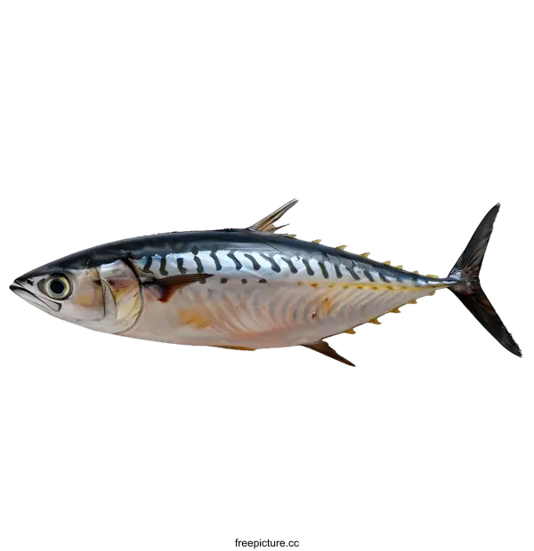 [Transparent Background PNG]A fresh bonito fish on a white background