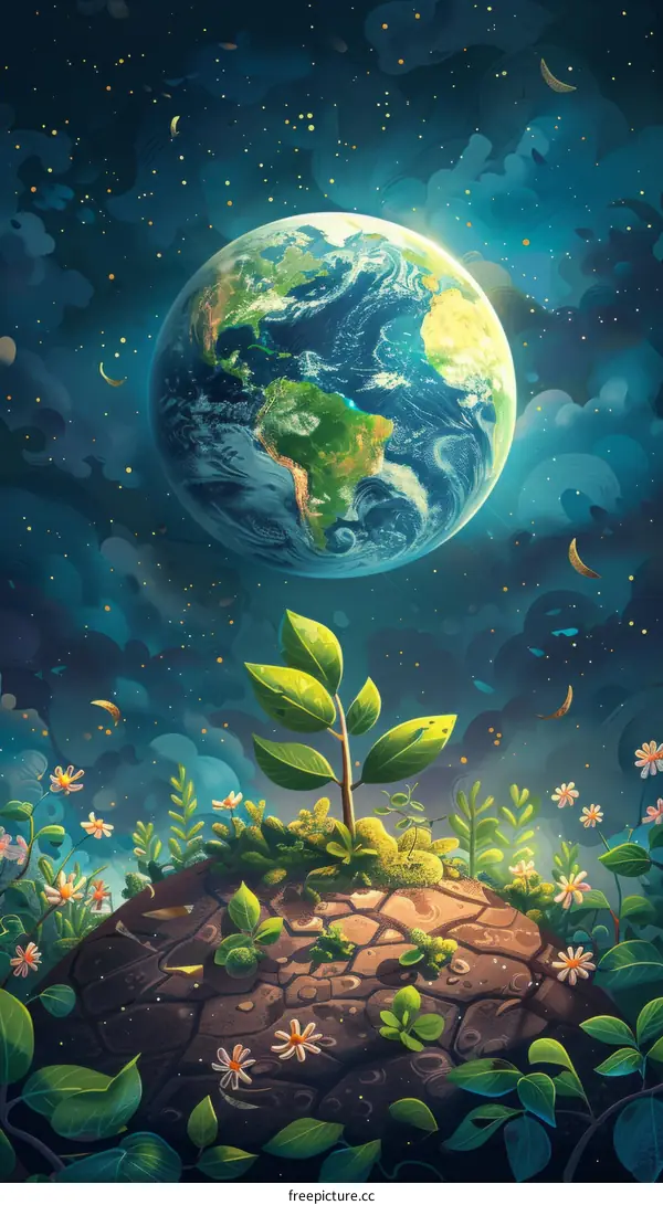 The Earth and the sprout