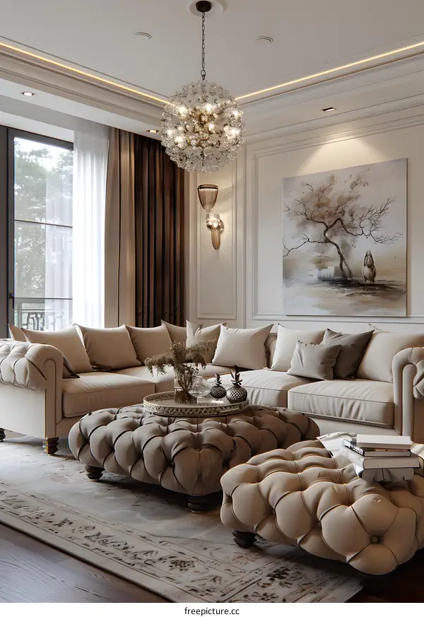 Modern minimalist living room