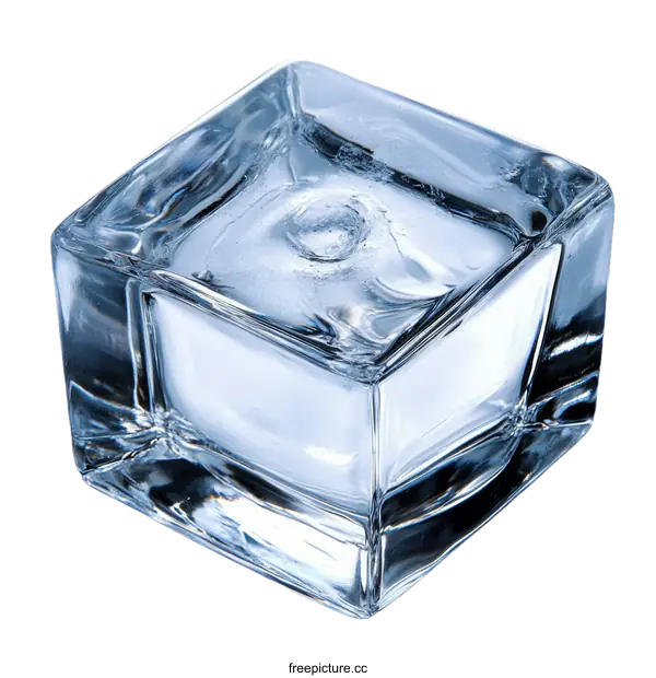 [Transparent Background PNG]Clear Ice Cube Close-up