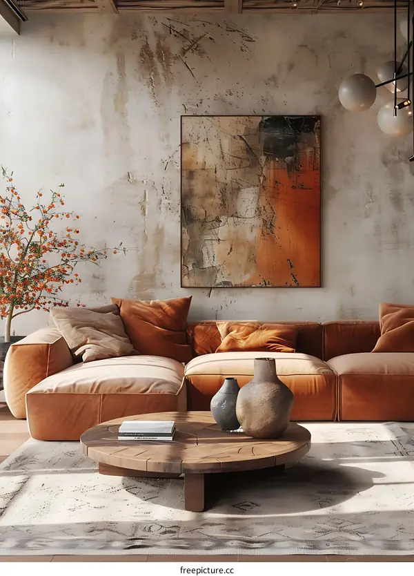 Modern minimalist living room