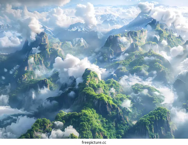 The majestic mountains