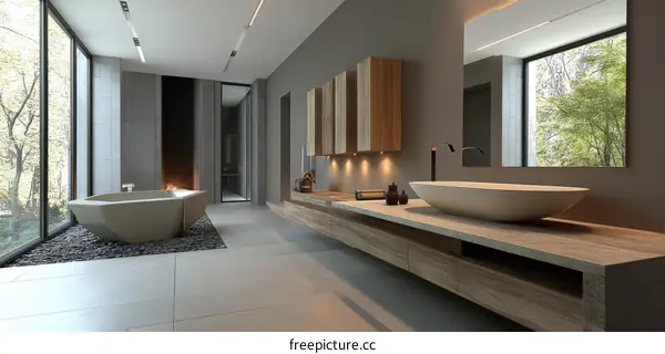 Modern Contemporary Bathroom Design Interior