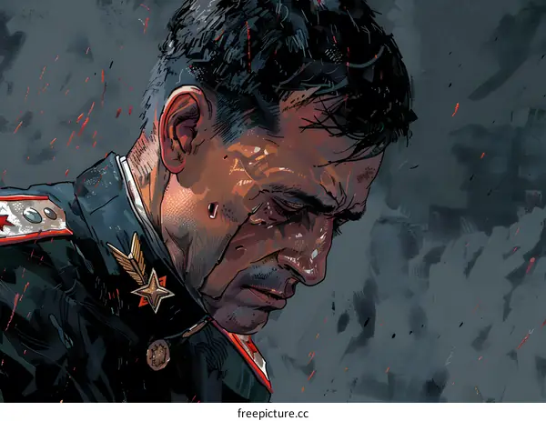 Portrait of a Soviet soldier