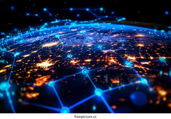 Global Network Connectivity Illustrative Image