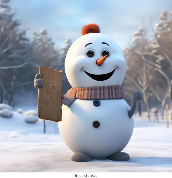 Happy Holidays Snowman