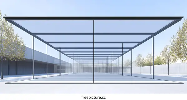 Glass Canopy Design Architectural Structure