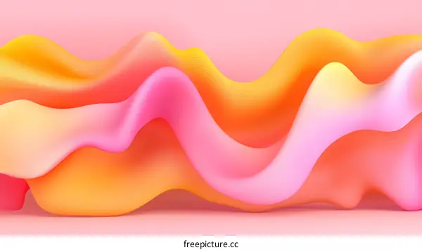 Abstract Colorful Flowing Shapes Background