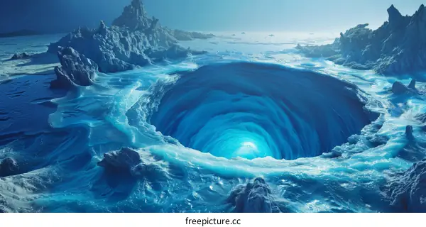 Whirlpool in the Arctic