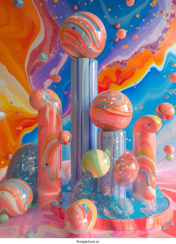 Colorful Abstract Geometric Forms