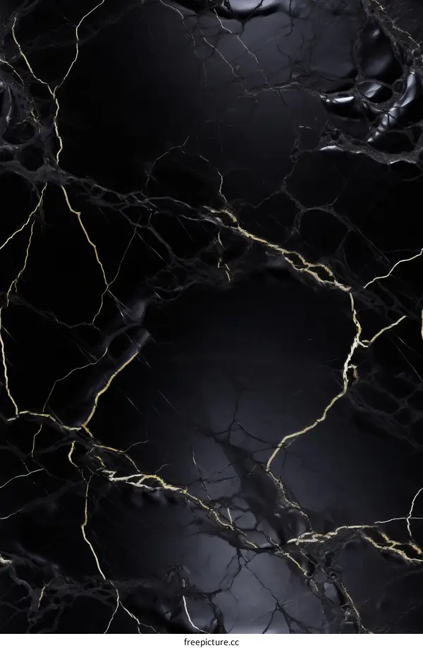 Black and gold marble texture with high resolution