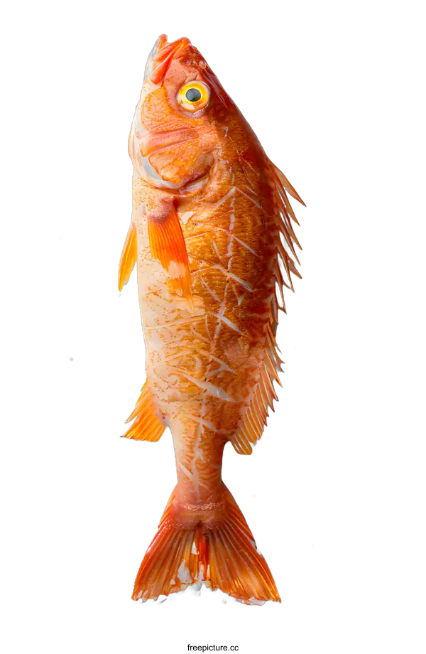 [Transparent Background PNG]Whole Red Fish on White Background