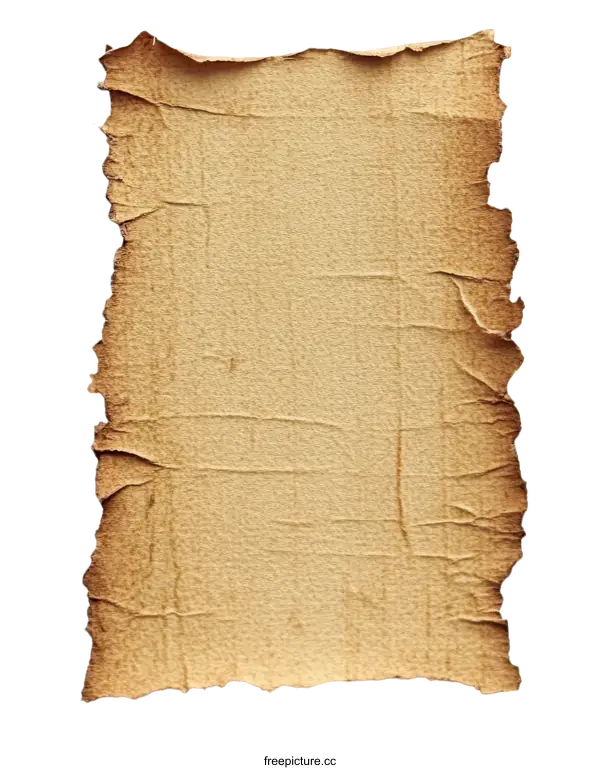 [Transparent Background PNG]Vintage Aged Burnt Paper Texture