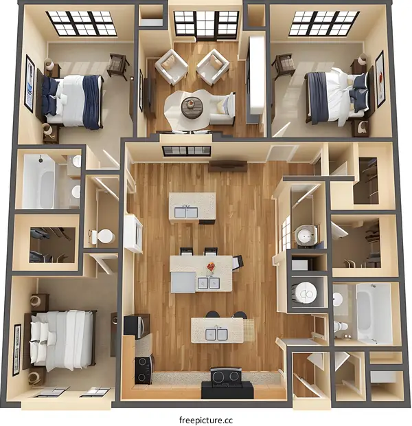 Modern Apartment Floor Plan