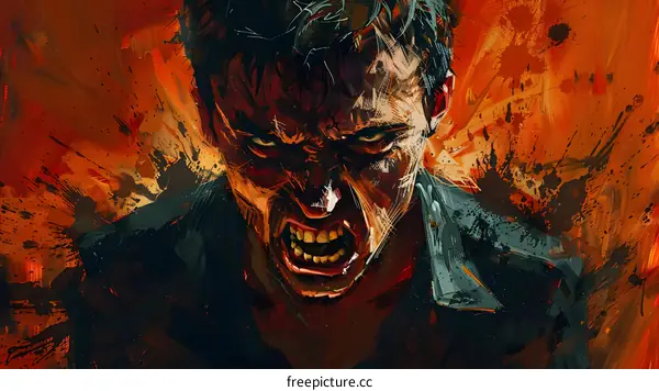 man with scars on his face