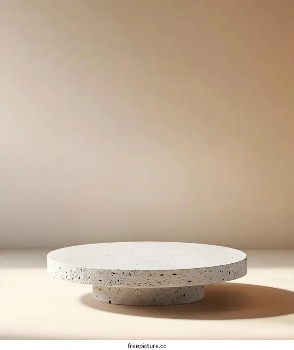 Minimalist Stone Platform Product Display
