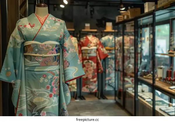 Kimono in a shop