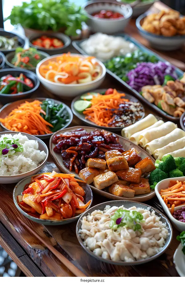 A table full of delicious Chinese food