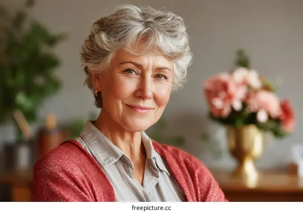 Portrait of a Senior Woman with a Smile