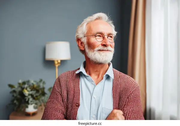 Thoughtful Senior Man Looking Away