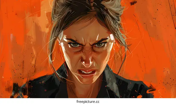 Portrait of a determined woman