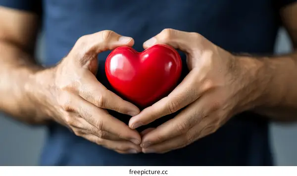 Heart Held in Hands  A Symbol of Love and Care
