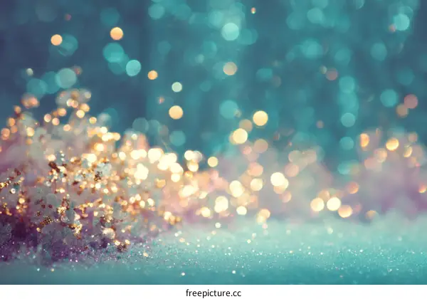 Abstract Bokeh Background with Sparkling Glitter