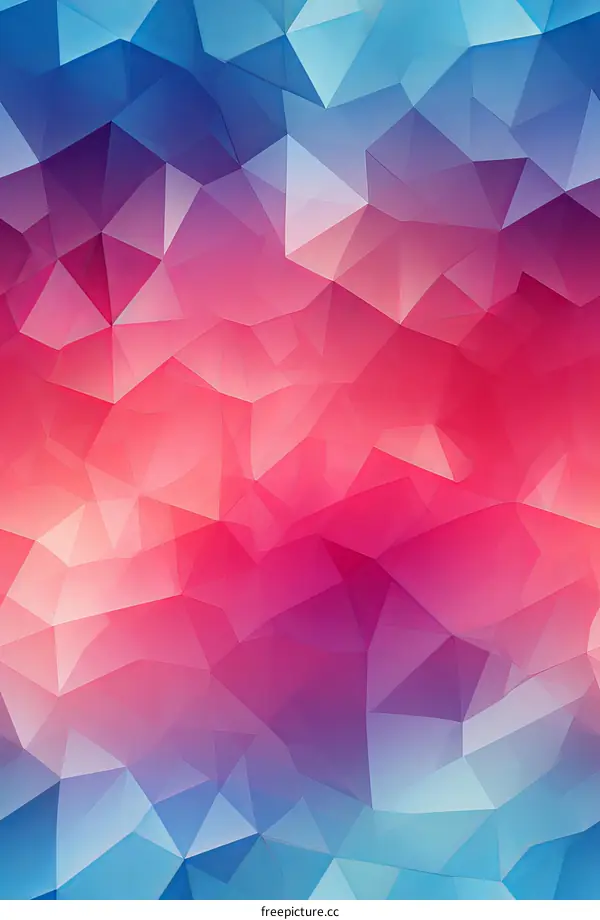 vibrant low poly background with gradient