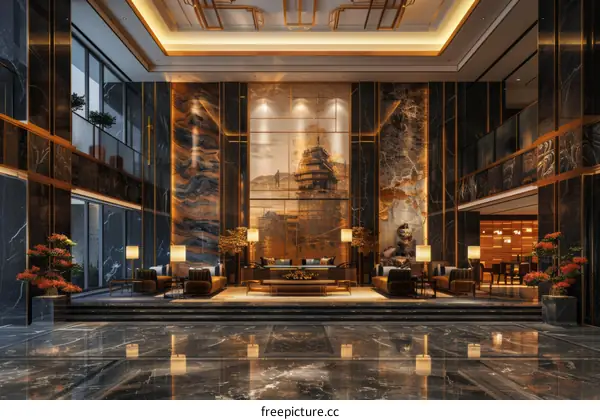 Luxury Hotel Lobby Interior Design