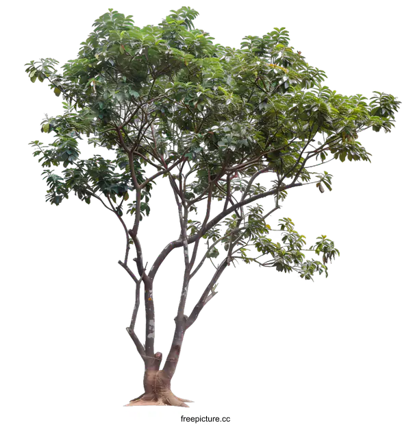 [Transparent Background PNG]Green Tree With White Background