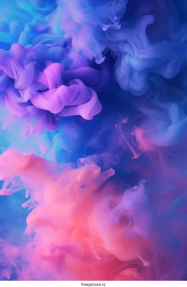 Colorful smoke background