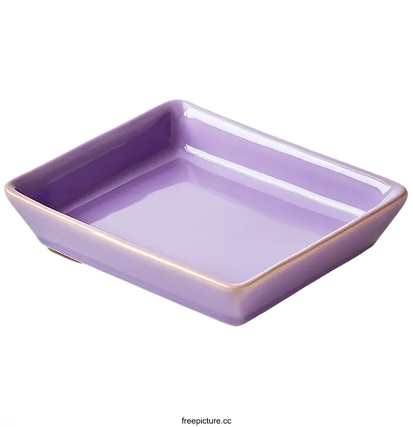[Transparent Background PNG]Elegant Purple Rectangular Dish