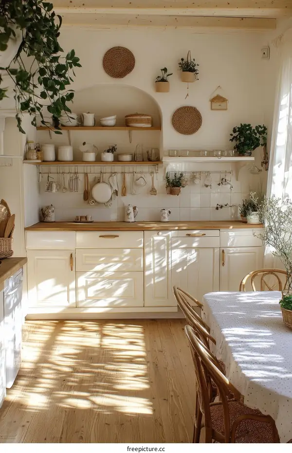 Cozy and Bright Kitchen Interior Design