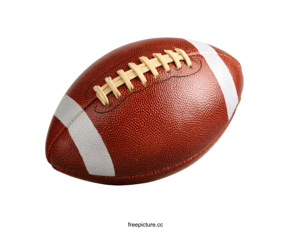 [Transparent Background PNG]Closeup of a Brown American Football