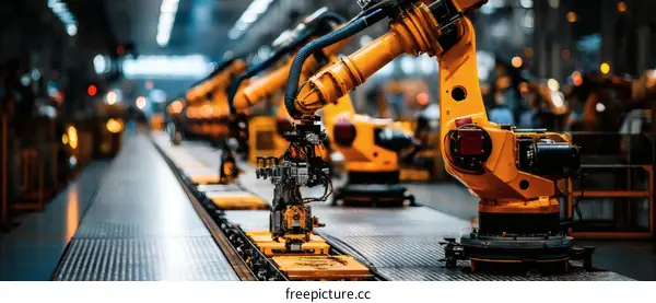 Automated Manufacturing Process in a Factory