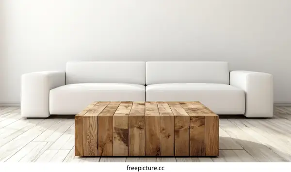 Modern Minimalist Living Room Scene