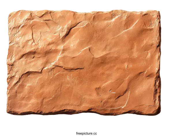 [Transparent Background PNG]Realistic Terracotta Stone Rectangular Slab