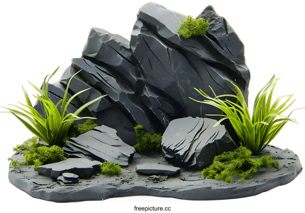 [Transparent Background PNG]Artificial Rock Mountain Landscape for Home Decoration