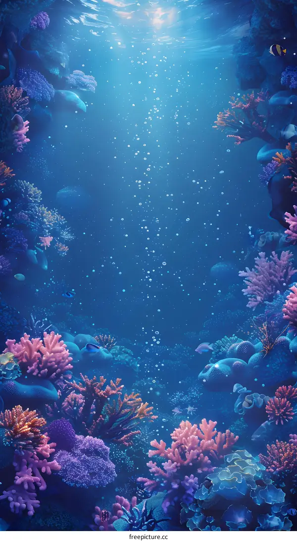 Underwater coral reef