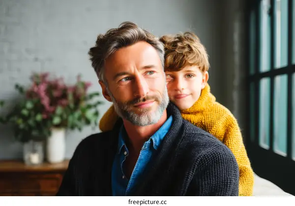 Father and Son Bonding Portrait