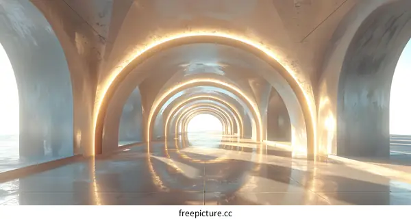Futuristic corridor
