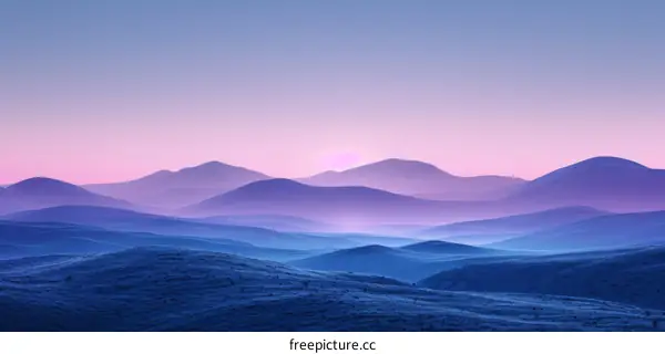 Blue Mountain Landscape