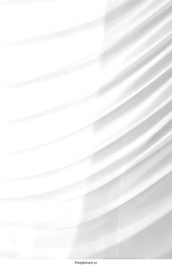 White Fabric Texture with Soft Drape
