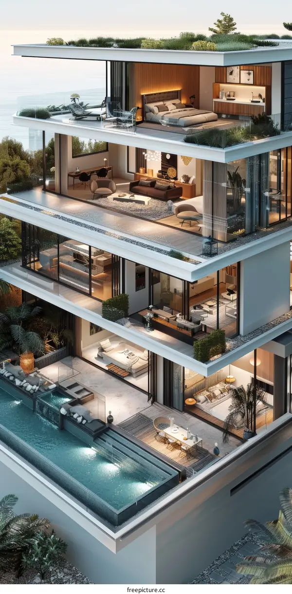 Luxurious Duplex Apartment in a Modern Building