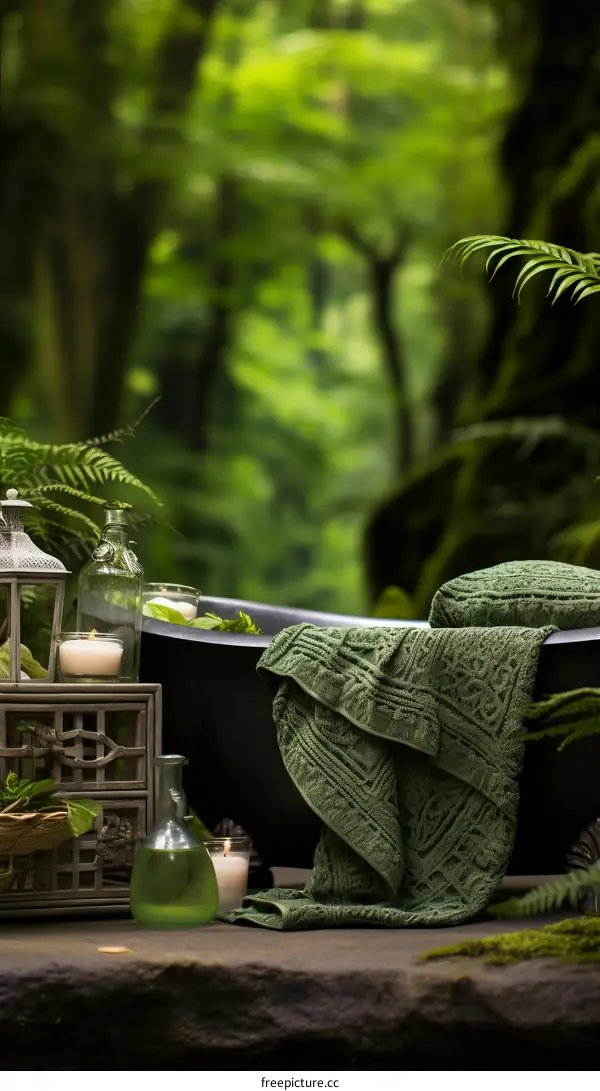 Forest bathtub